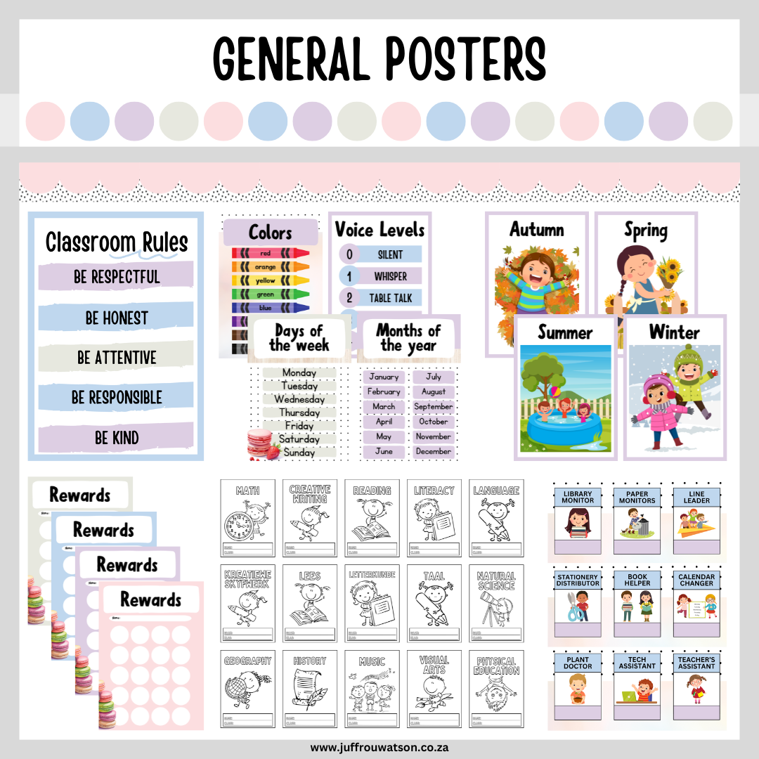 Macarons Classroom Theme | Macarons Klaskamertema