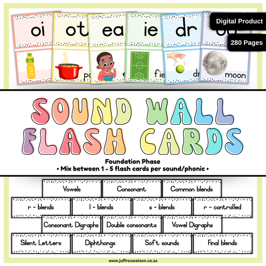 Word Wall Flash Posters or Cards