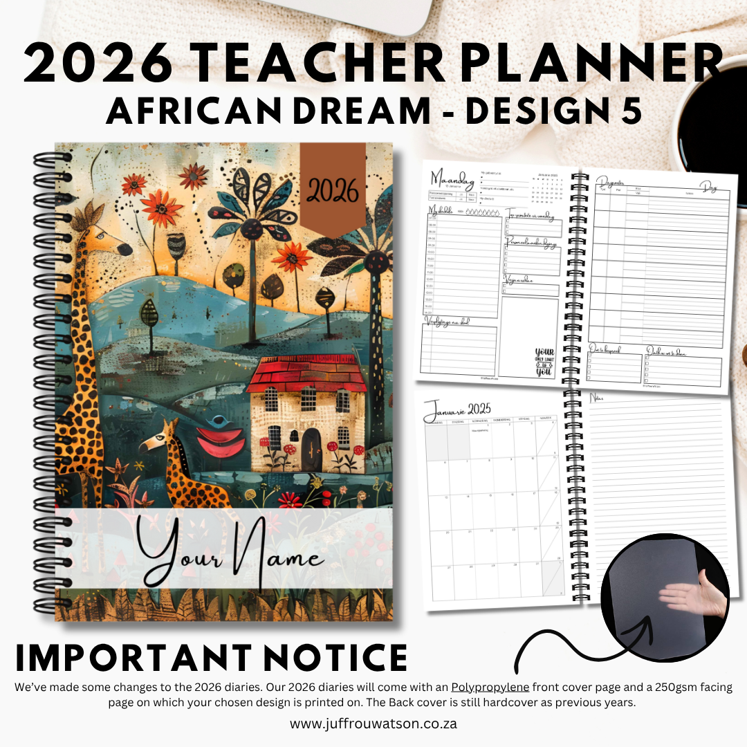 2026 Teacher Planner | African Dream