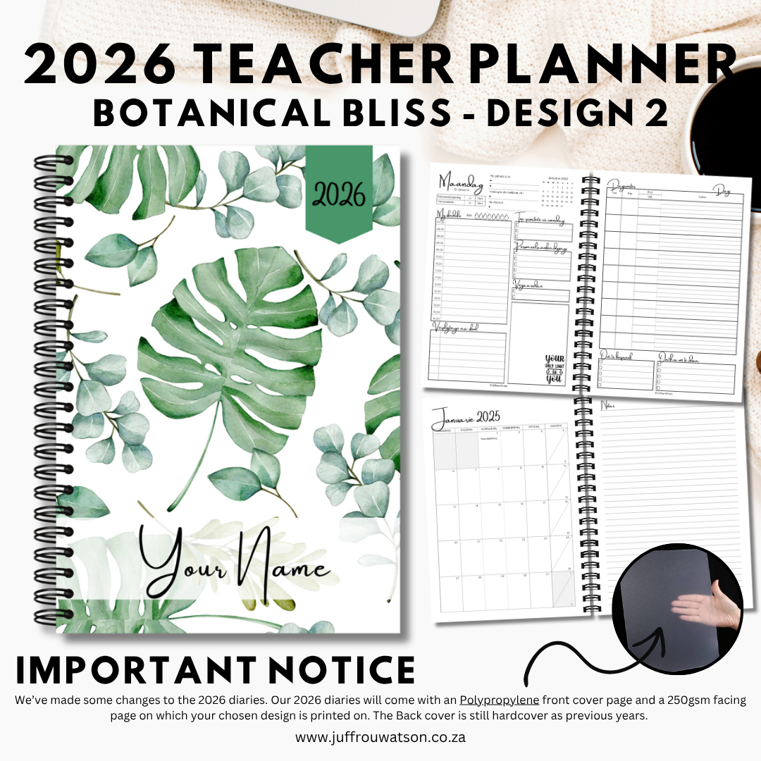 2026 Teacher Planner | Botanical Bliss
