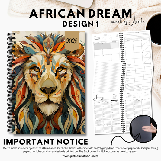 2026 Teacher Diary | African Dream Collection