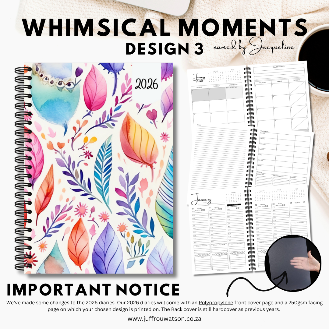 2026 Teacher Diary | Whimsical Moments Collection