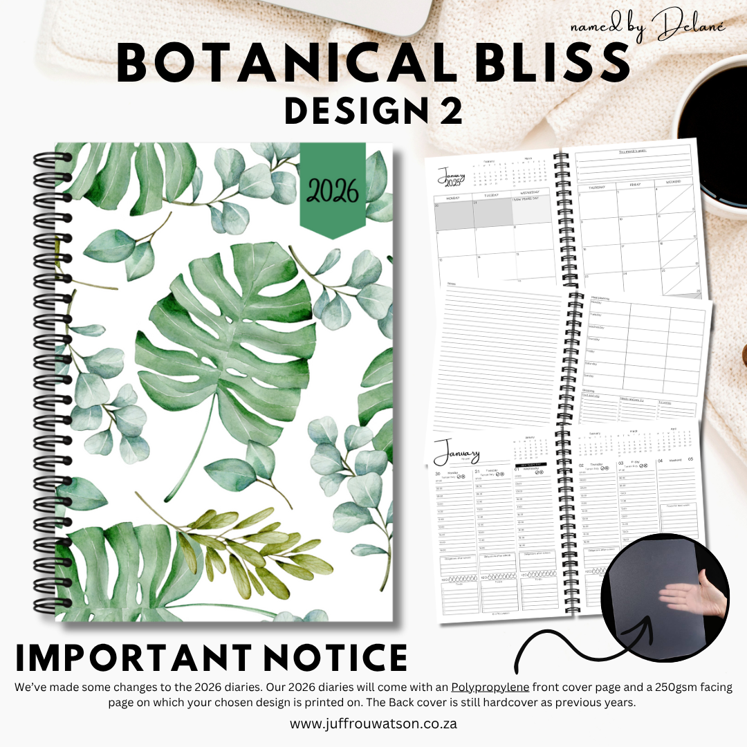 2026 Teacher Diary | Botanical Bliss Collection