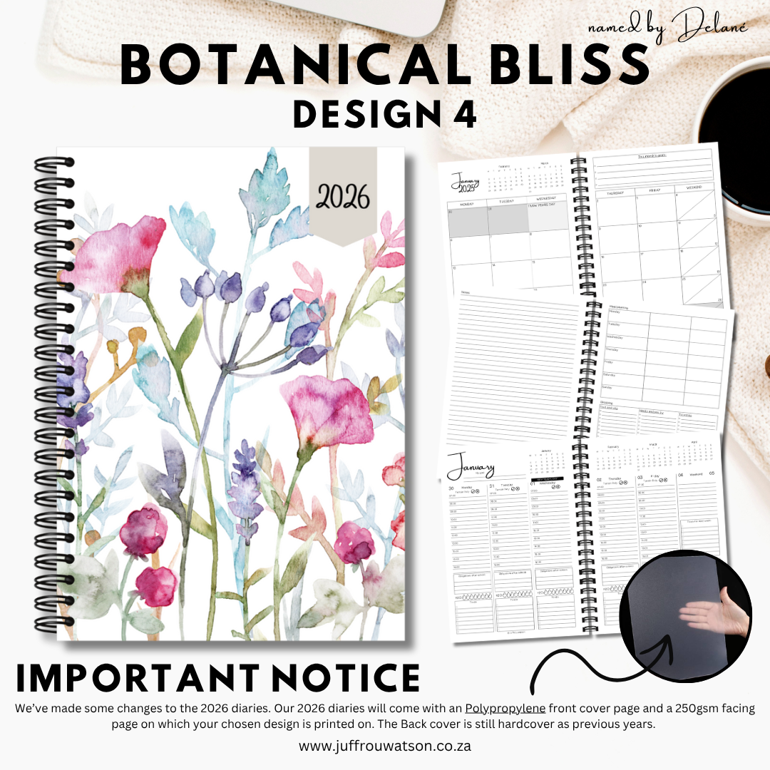 2026 Teacher Diary | Botanical Bliss Collection