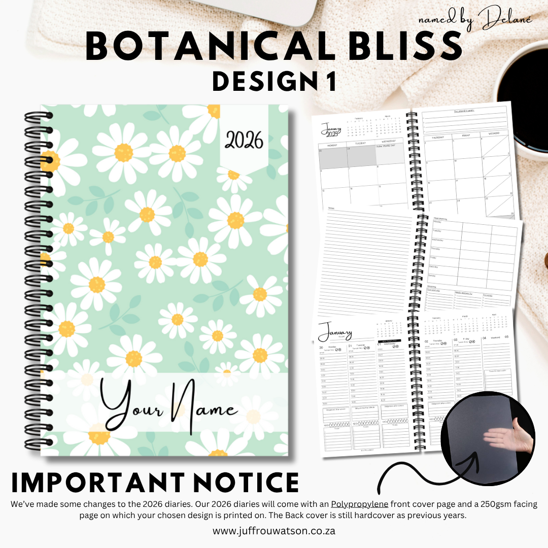 2026 Teacher Diary | Botanical Bliss Collection