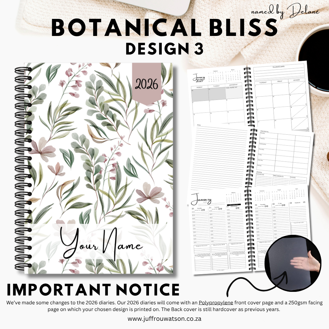 2026 Teacher Diary | Botanical Bliss Collection