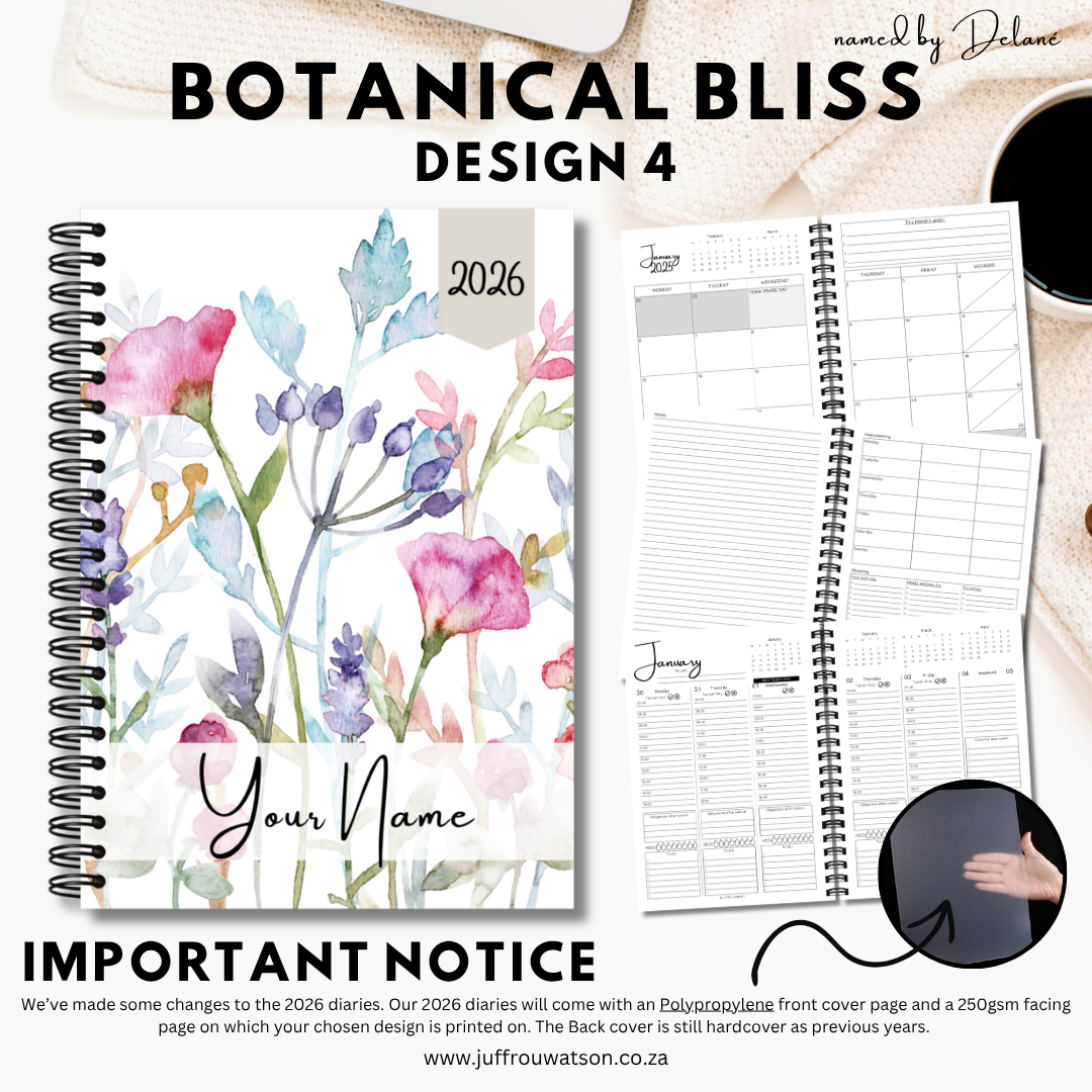 2026 Teacher Diary | Botanical Bliss Collection