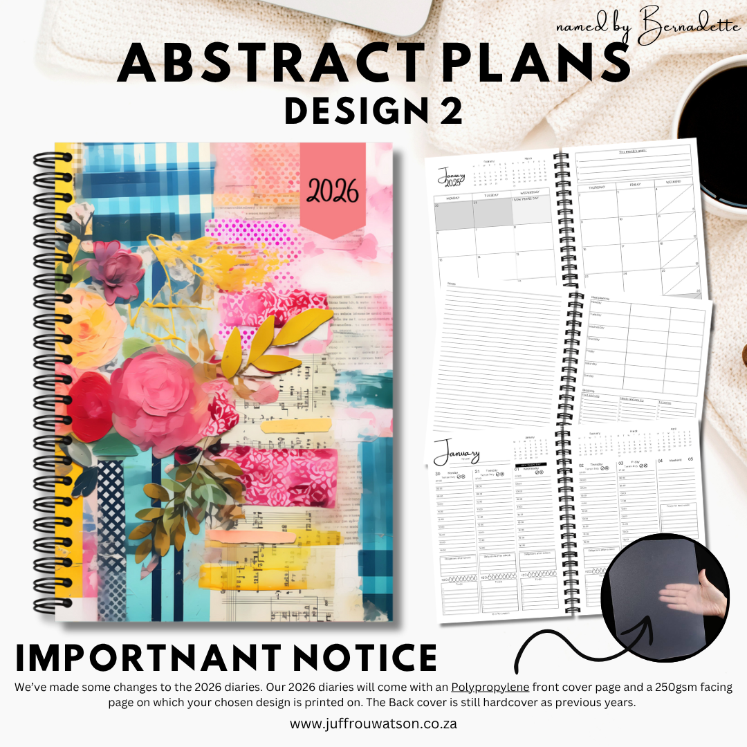 2026 Teacher Diary | Abstract Plans Collection