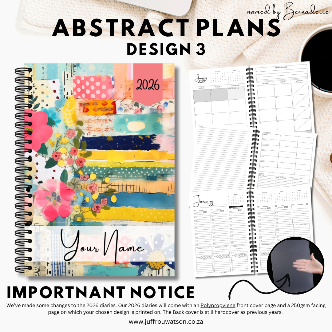 2026 Teacher Diary | Abstract Plans Collection