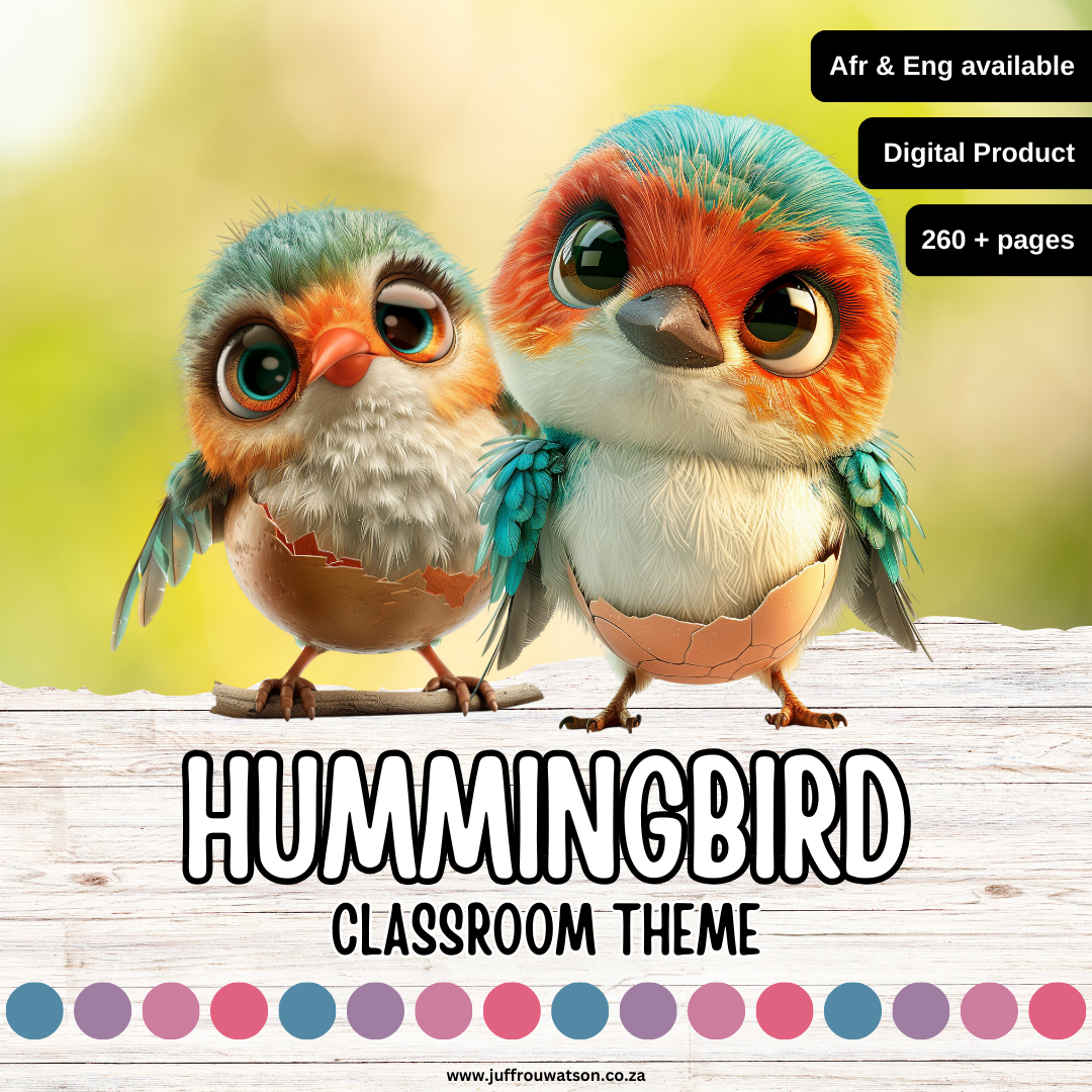 Hummingbird Classroom Theme | Kolibrie Klaskamertema