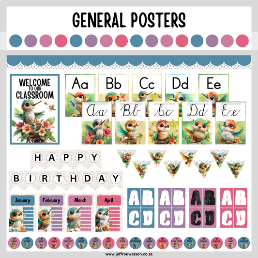 Hummingbird Classroom Theme | Kolibrie Klaskamertema