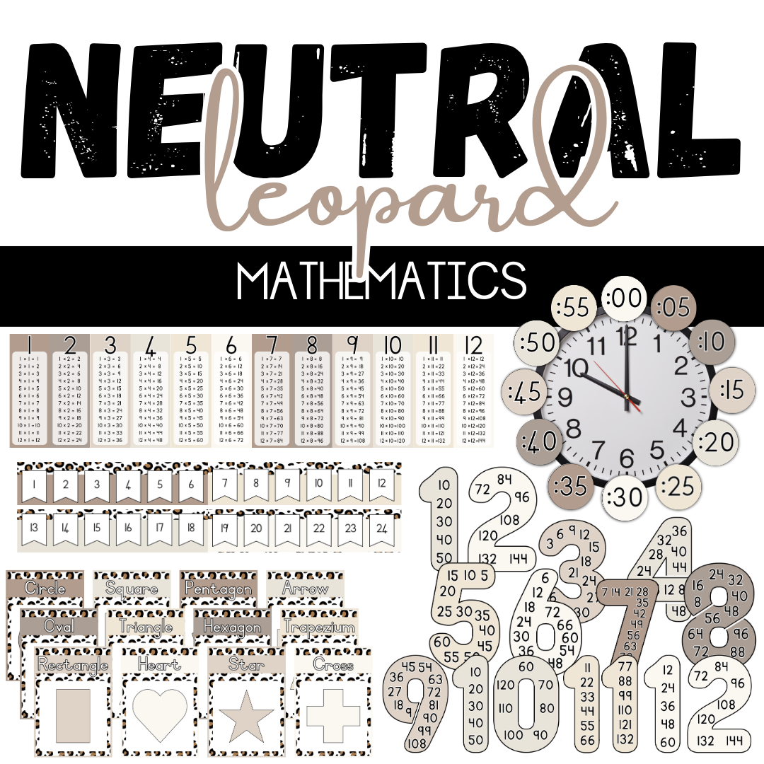 Neutral Leopard Classroom Theme