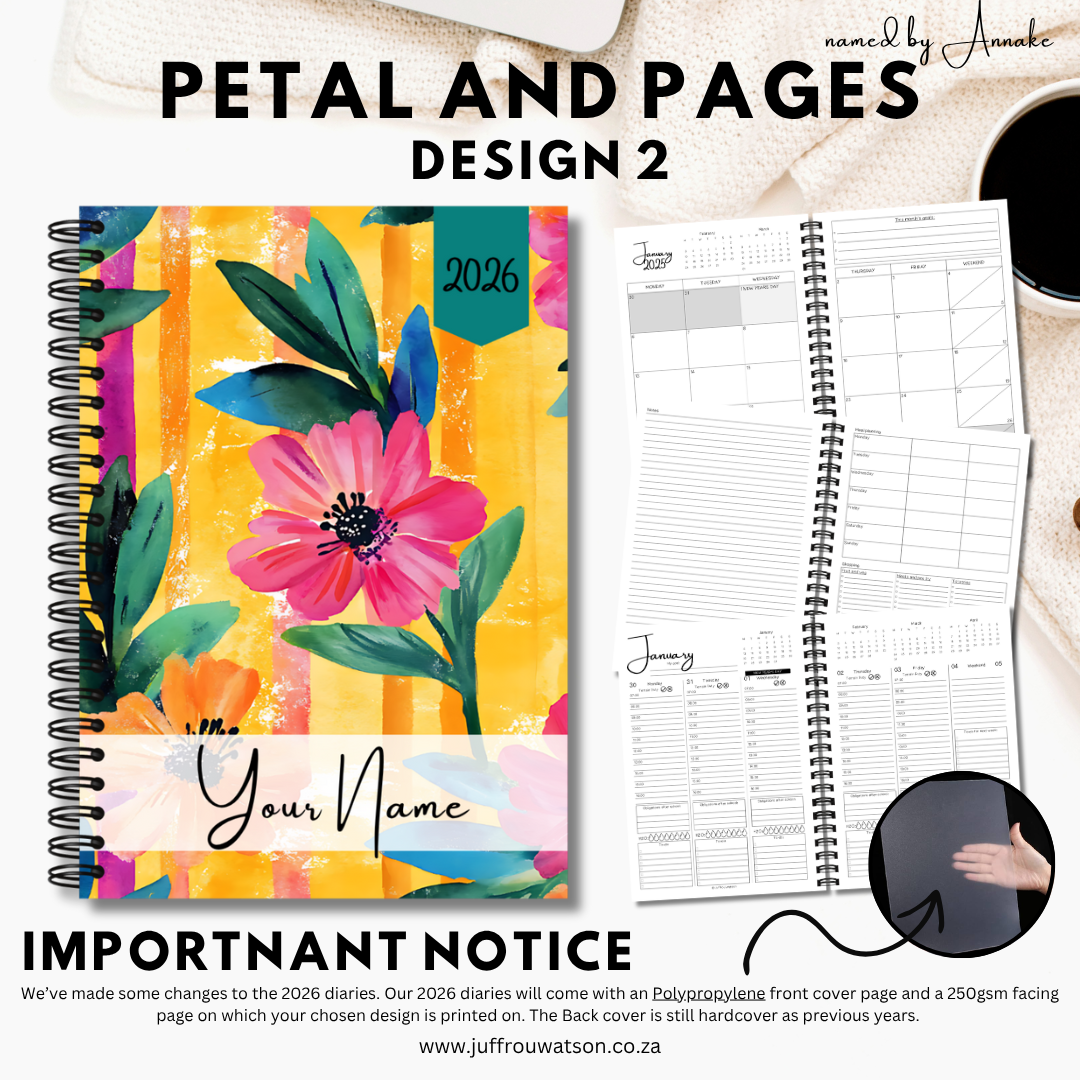 2026 Teacher Diary | Petal and Pages Collection