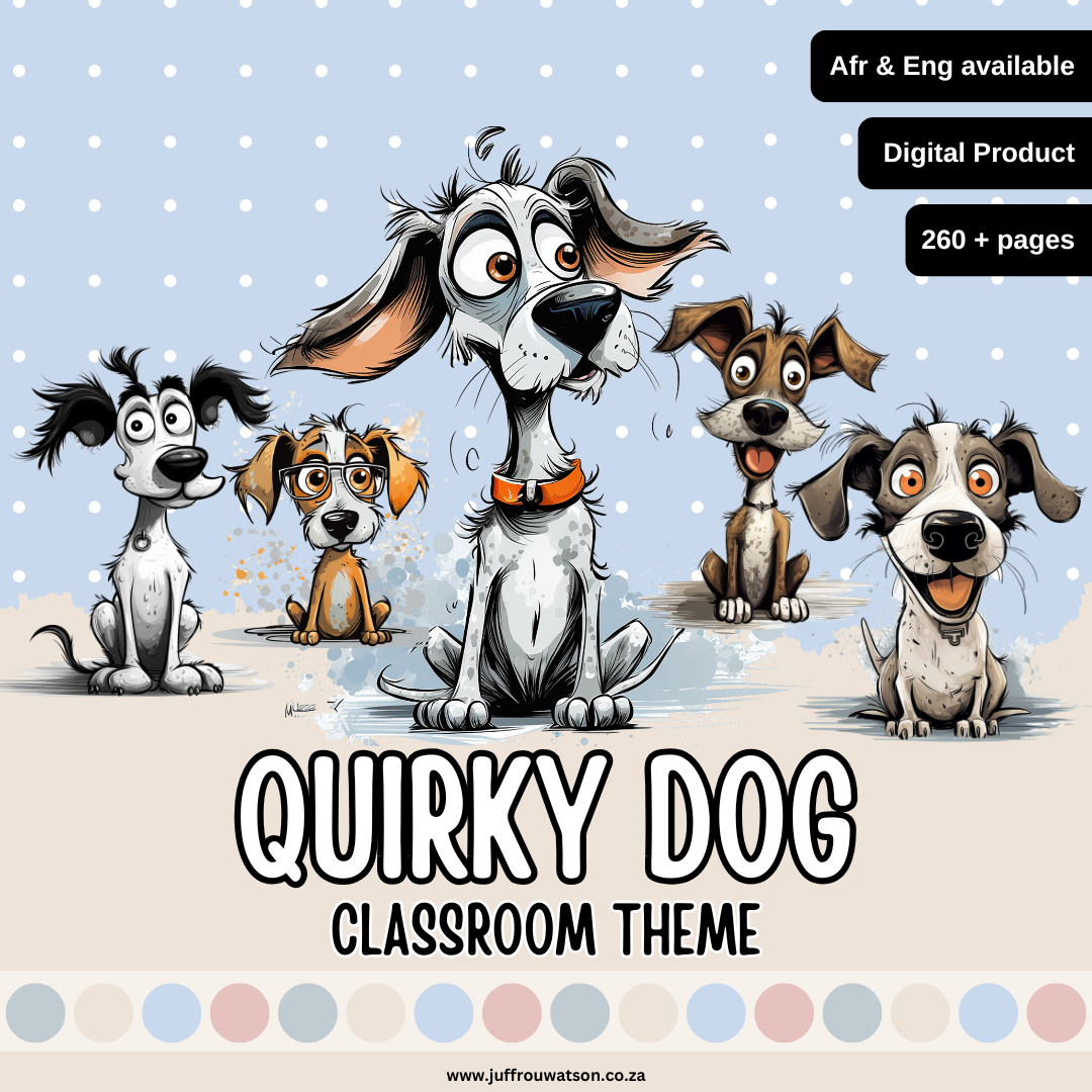 Quirky Dog Classroom Theme | Quirky Honde Klaskamertema