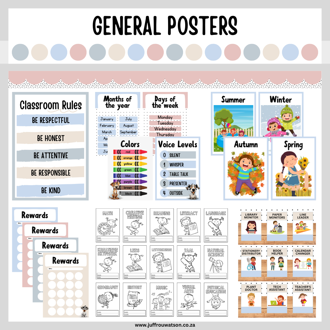 Quirky Dog Classroom Theme | Quirky Honde Klaskamertema