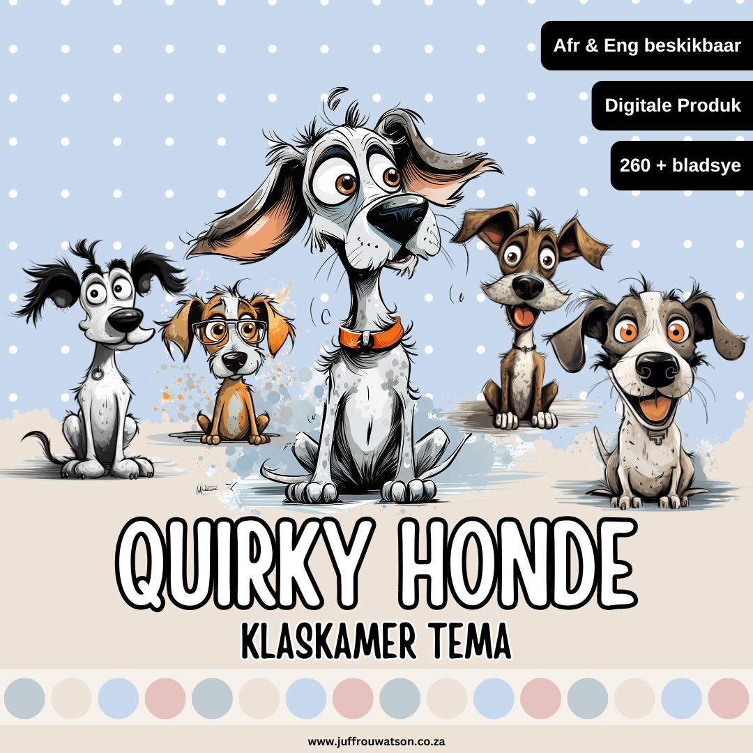 Quirky Dog Classroom Theme | Quirky Honde Klaskamertema
