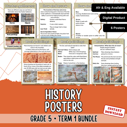 Grade 5 History Term 1 | Graad 5 Geskiedenis Kwartaal 1