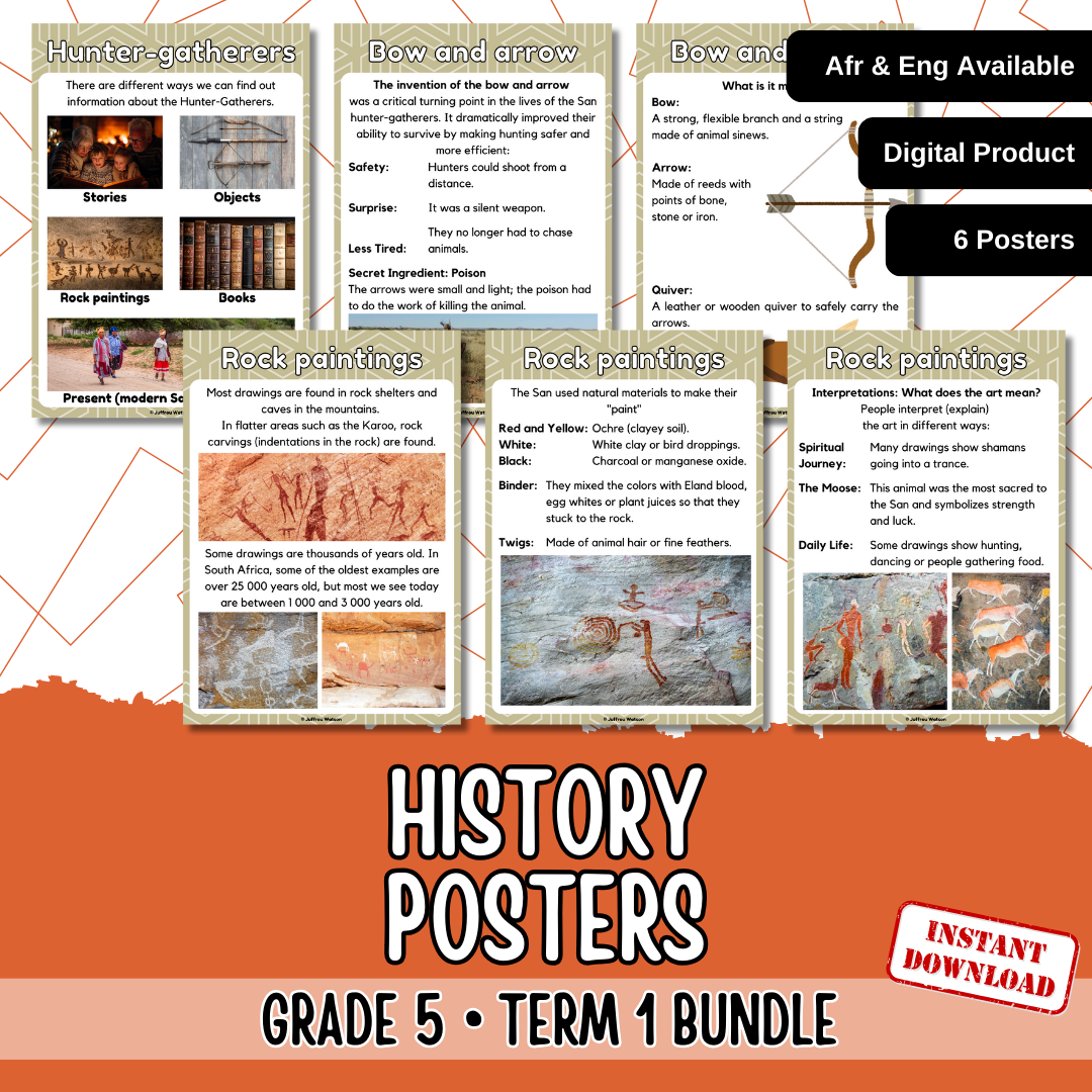 Grade 5 History Term 1 | Graad 5 Geskiedenis Kwartaal 1