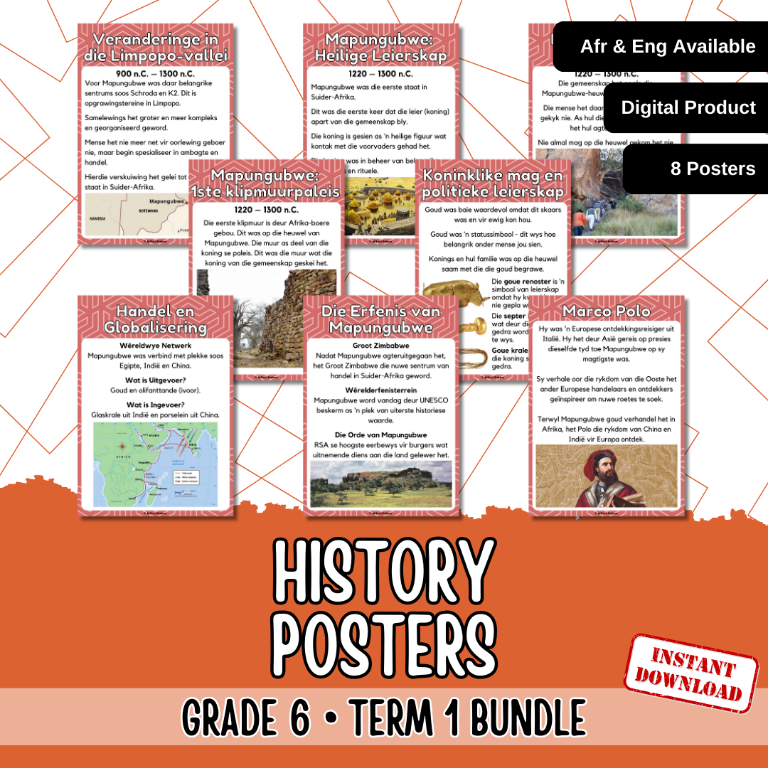 Grade 6 History Term 1 | Graad 6 Geskiedenis Kwartaal 1