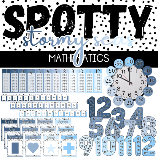 Spotty Stormy Seas Classroom Theme