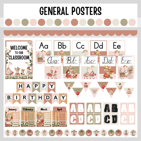 Strawberry Pals Classroom Theme | Aarbei Maats Klaskamertema