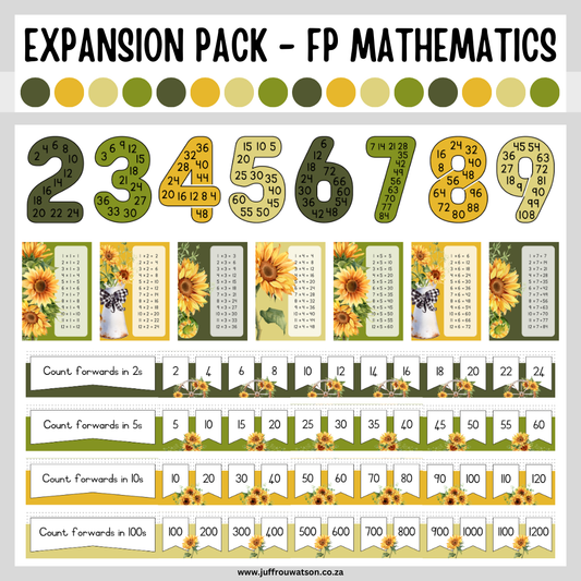 Sunflower Foundation Phase Math Expansion Pack | Sonneblom Grondslagfase Wiskunde Pakket