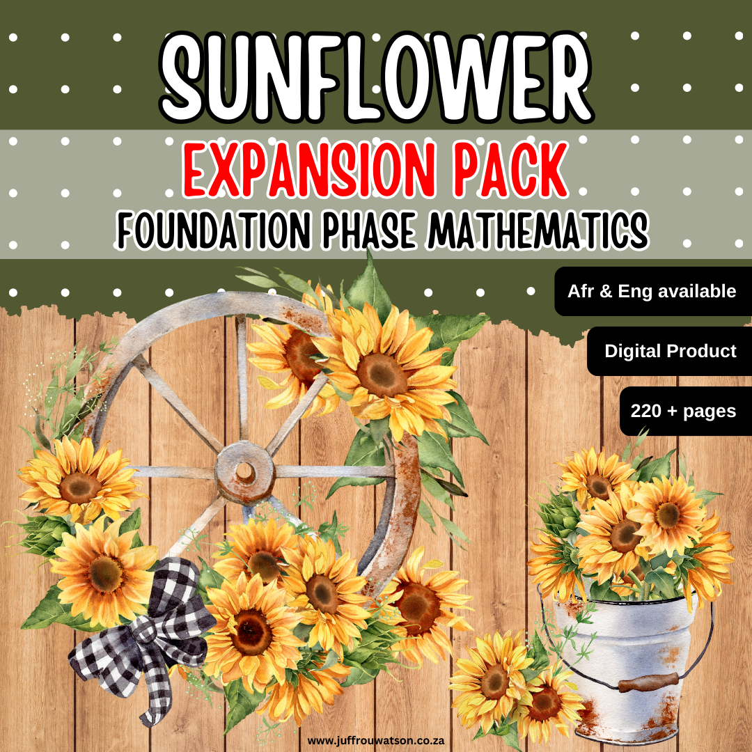 Sunflower Foundation Phase Math Expansion Pack | Sonneblom Grondslagfase Wiskunde Pakket