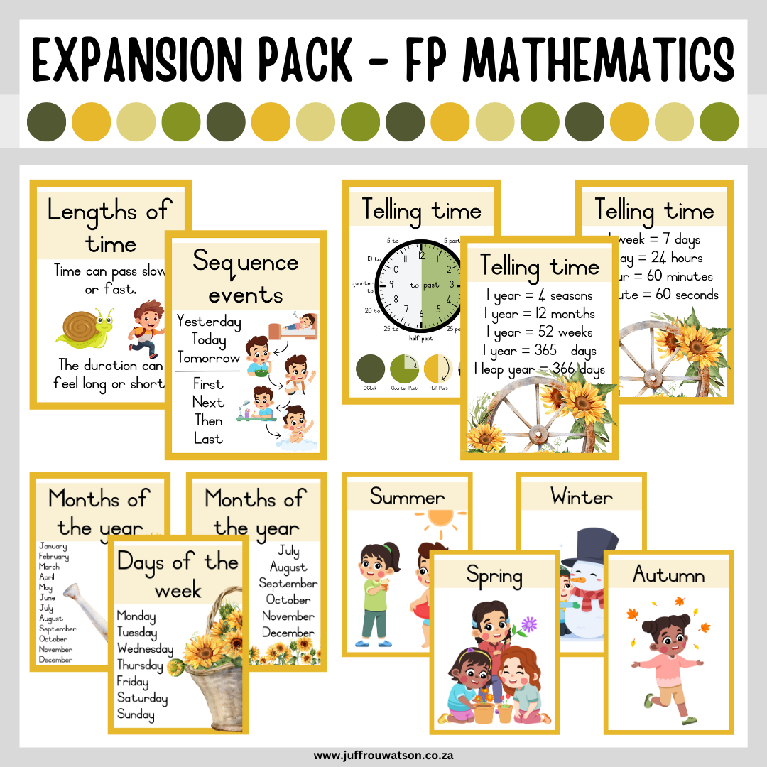Sunflower Foundation Phase Math Expansion Pack | Sonneblom Grondslagfase Wiskunde Pakket