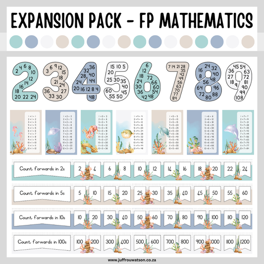 Under the Sea Foundation Phase Math Expansion Pack | Onder die See Grondslagfase Wiskunde Pakket