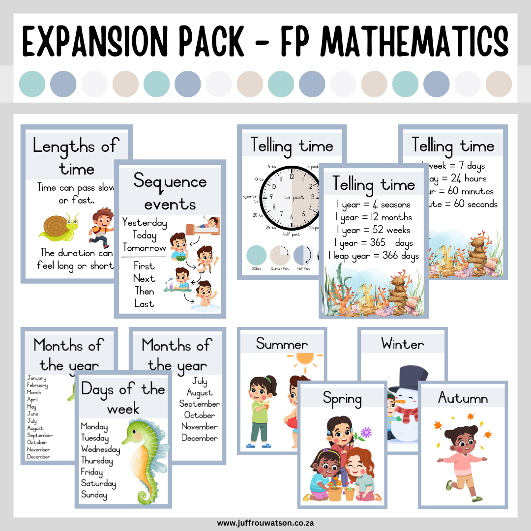 Under the Sea Foundation Phase Math Expansion Pack | Onder die See Grondslagfase Wiskunde Pakket