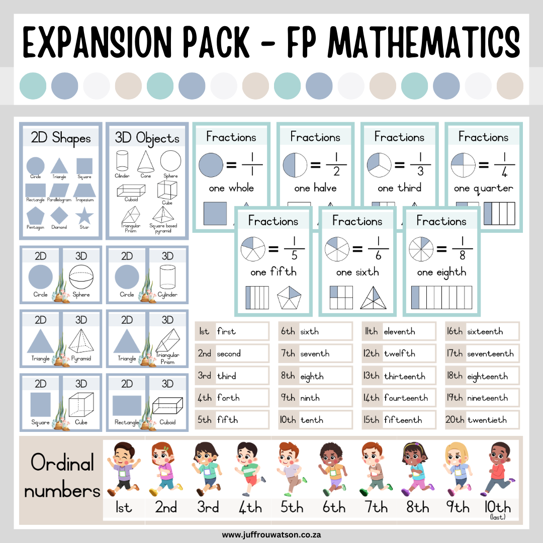 Under the Sea Foundation Phase Math Expansion Pack | Onder die See Grondslagfase Wiskunde Pakket