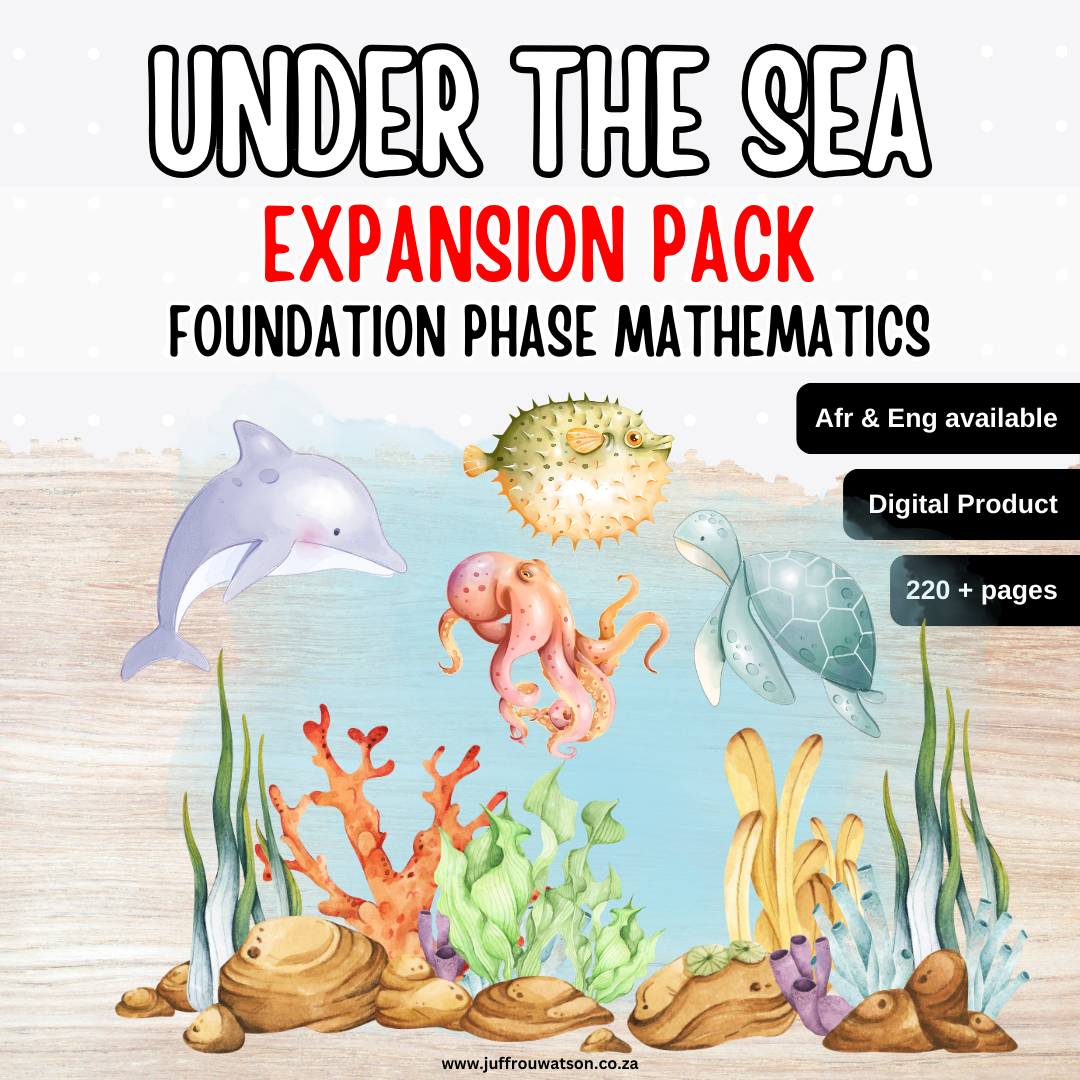 Under the Sea Foundation Phase Math Expansion Pack | Onder die See Grondslagfase Wiskunde Pakket