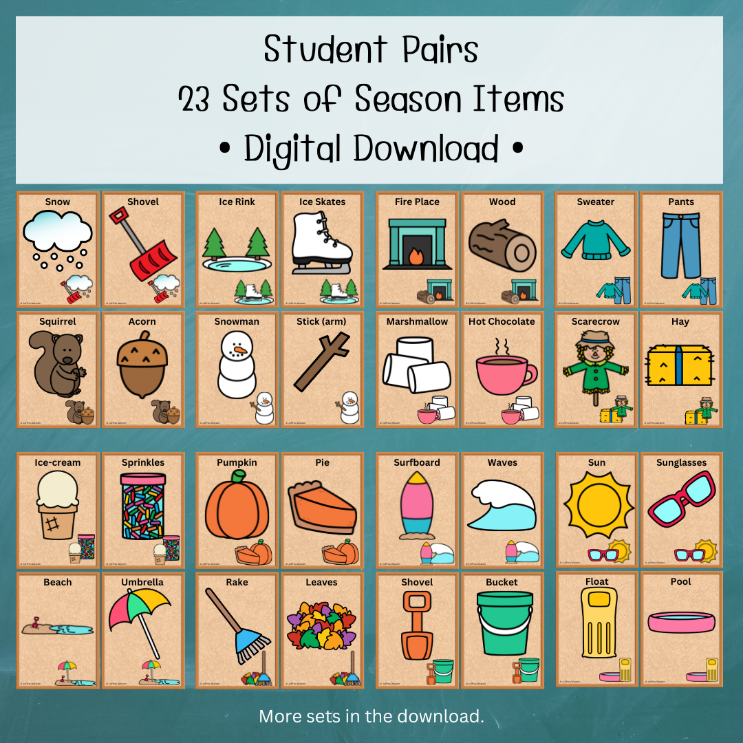 Up to 46 Students: Seasonal Pairs