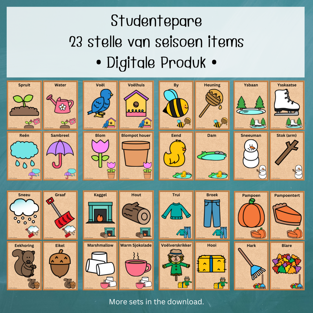 Up to 46 Students: Seasonal Pairs