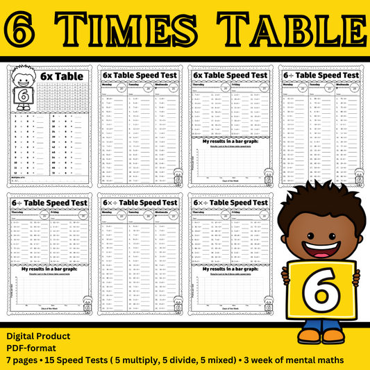 6 Times Table | 6 Maal Tafel