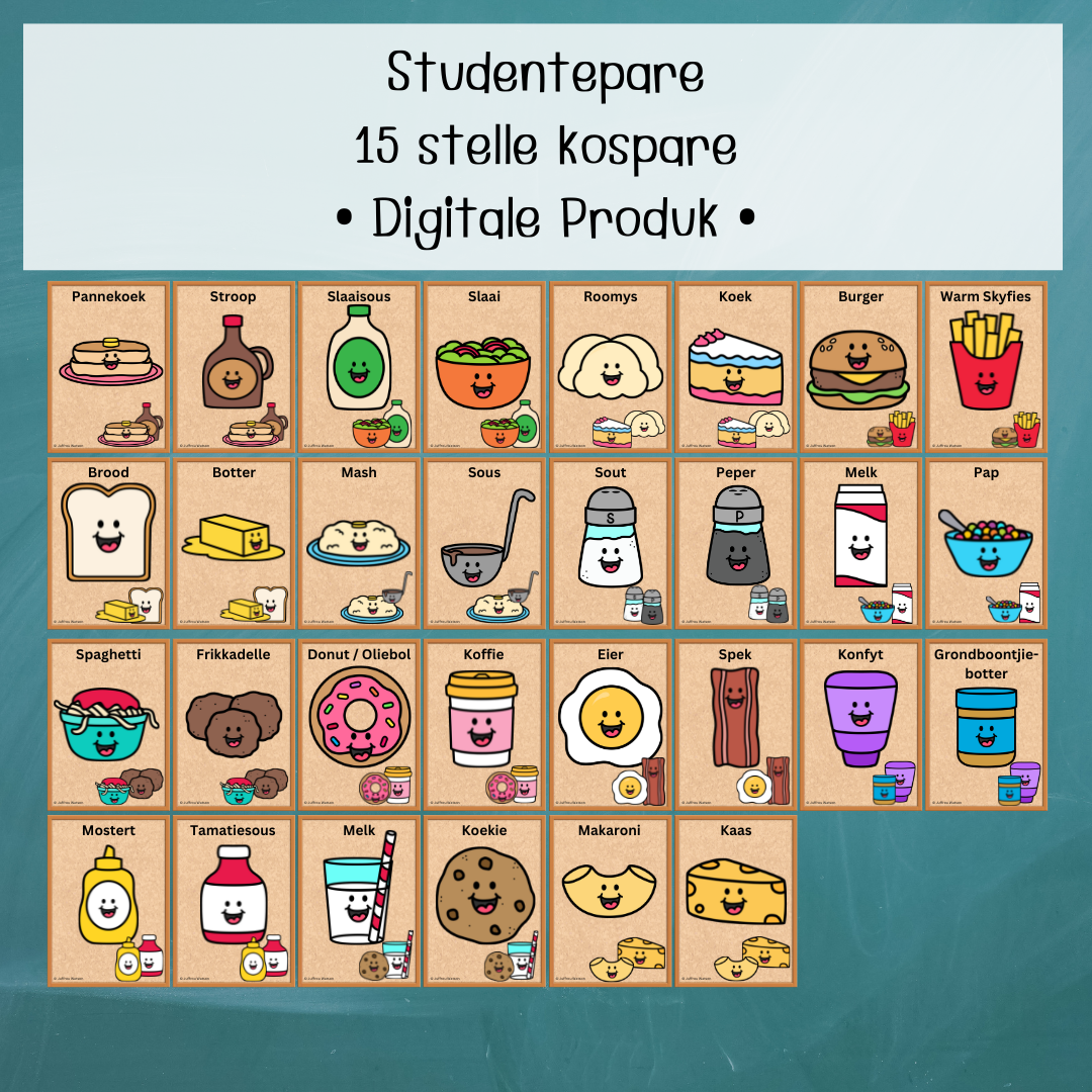 Up to 30 Students: Food Pairs
