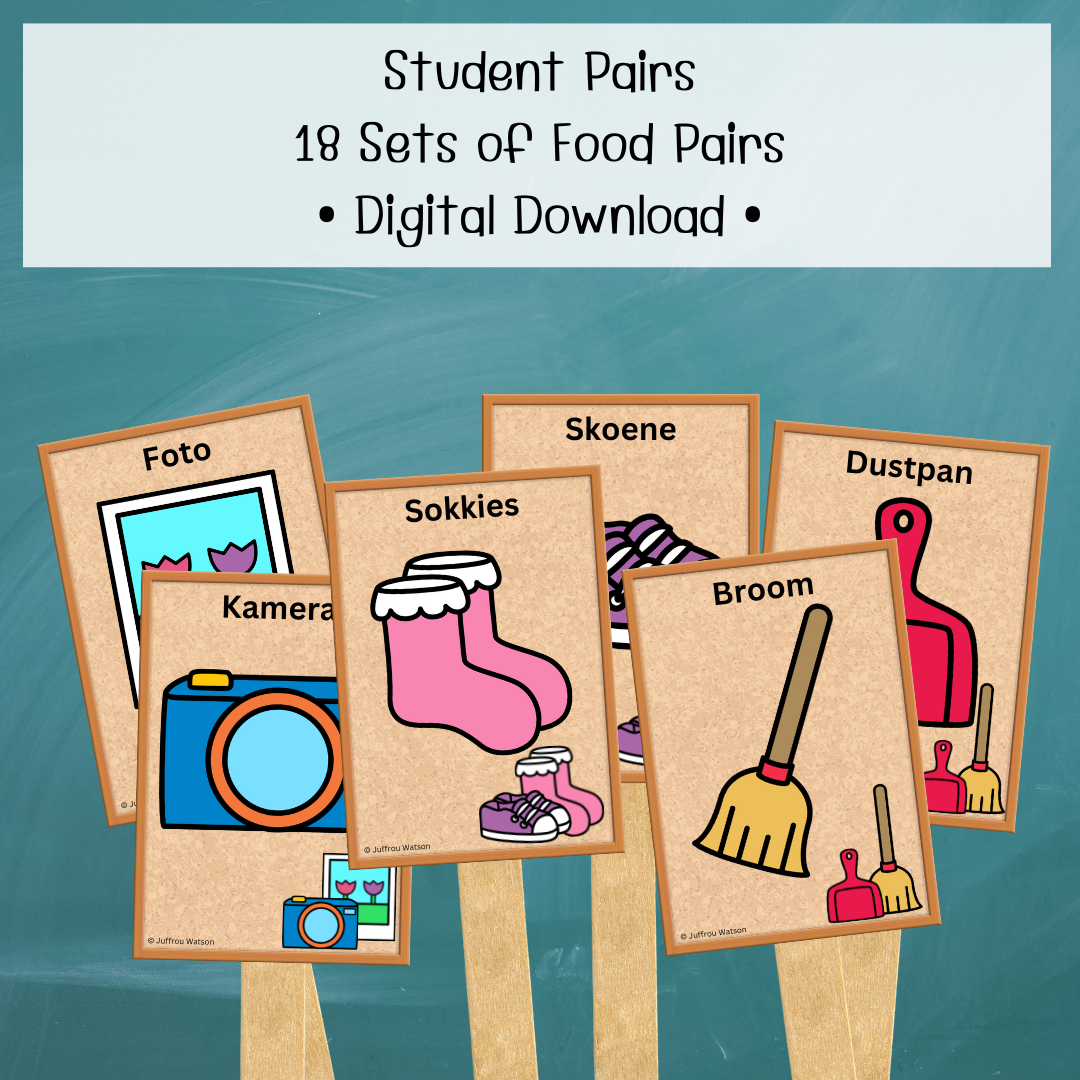 Up to 36 Students: Everyday Paired Items