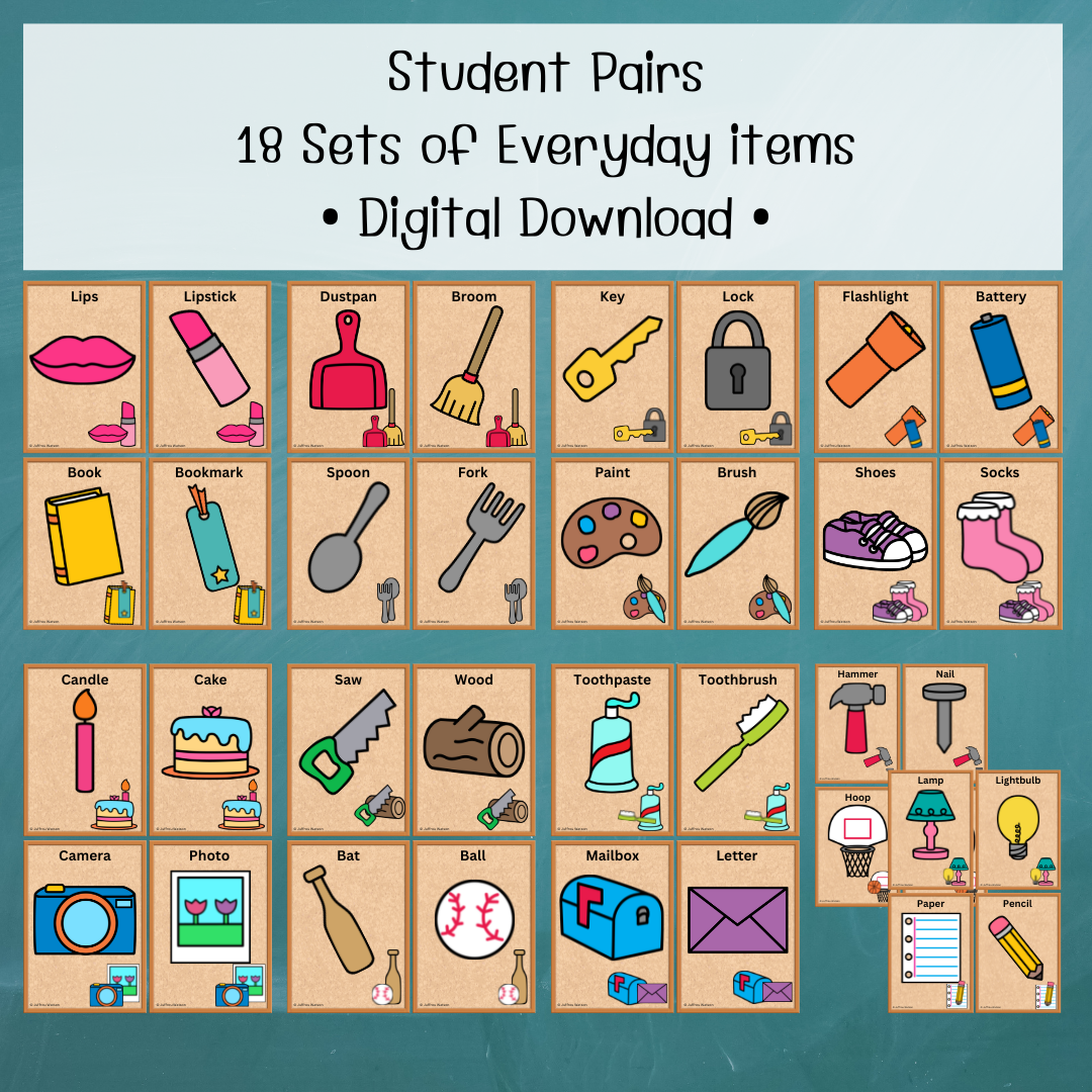 Up to 36 Students: Everyday Paired Items
