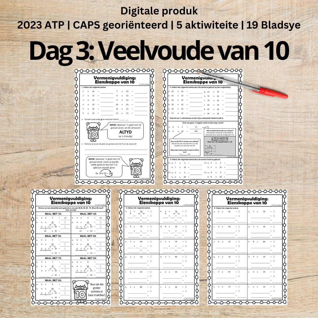 Multiplication | Vermenigvuldiging