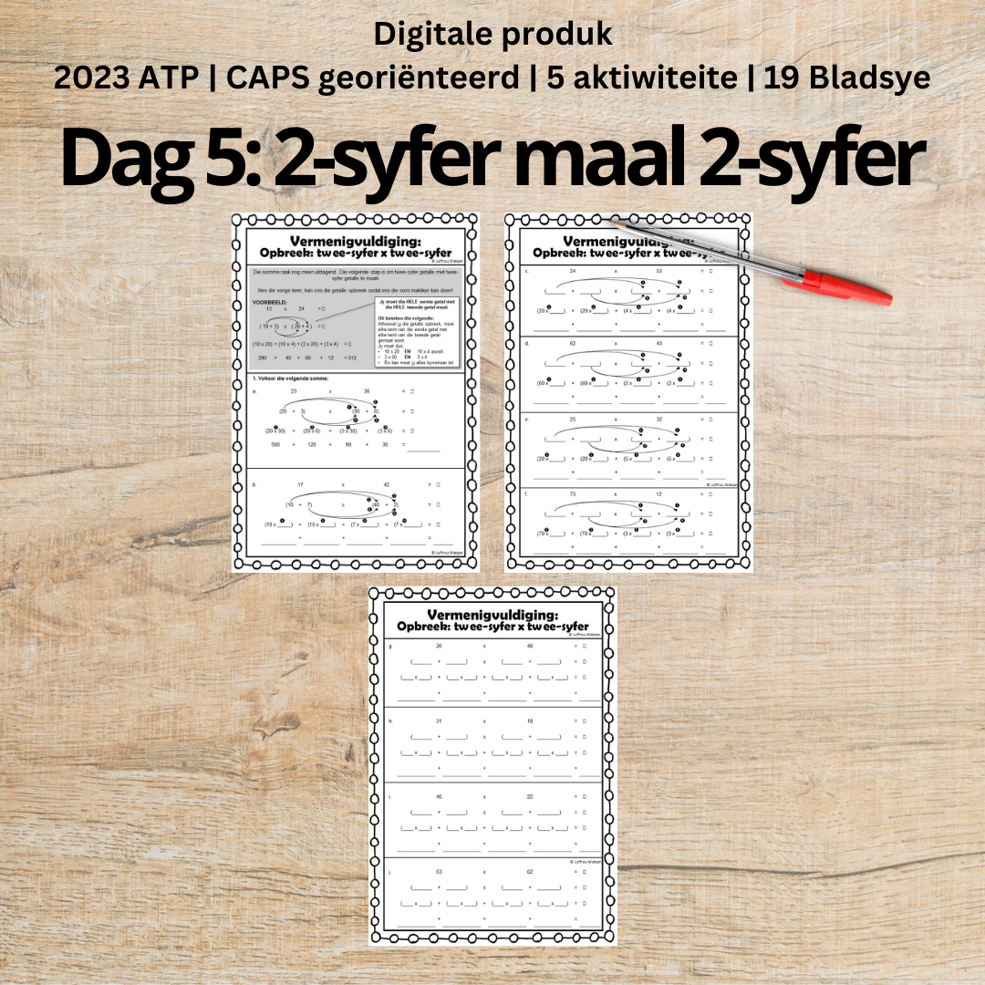 Multiplication | Vermenigvuldiging