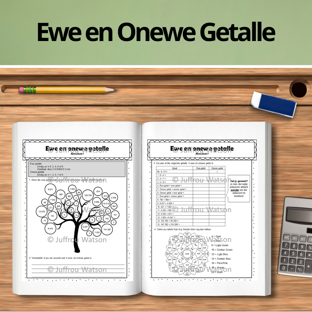 Even and Odd Numbers | Ewe en Onewe Getalle