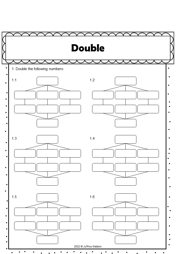Double and Halve | Verdubbel en Halveer