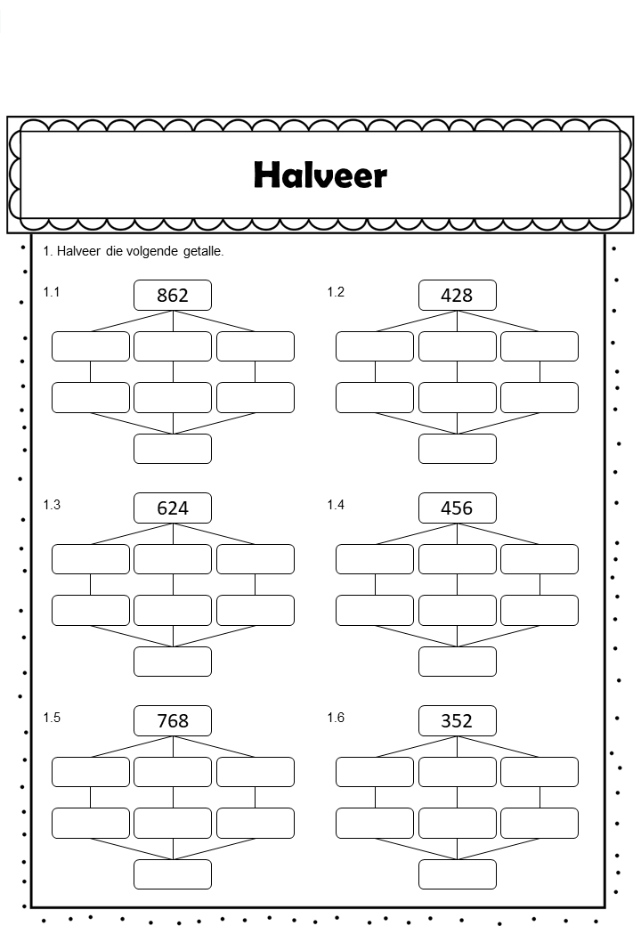 Double and Halve | Verdubbel en Halveer