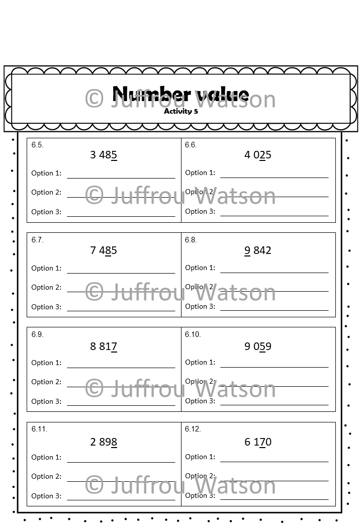 Place Value Number Value | Getalwaarde Plekwaarde