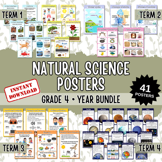 Gr4 NST Year Bundle Posters | Gr4 NWT Jaarbundel Plakkate