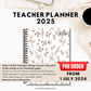 2025 Teacher Planner - Blossom