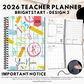 2026 Teacher Planner | Brightstart