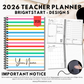 2026 Teacher Planner | Brightstart