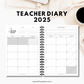 2025 Teacher Diary - Floral (A5 only)