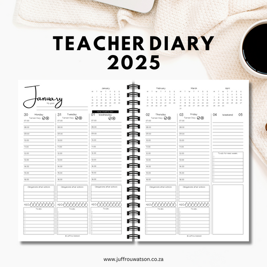 2025 Teacher Diary - Blossom